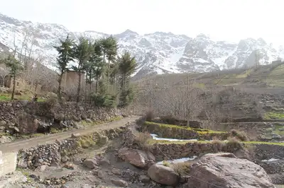 Scenic village of Imlil in the High Atlas Mountains