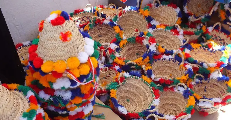 Berber basketry baskets and hats