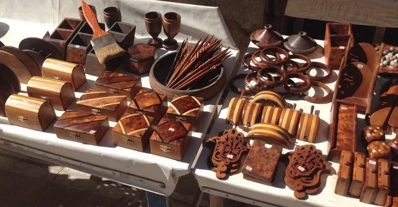 Moroccan wood crafts