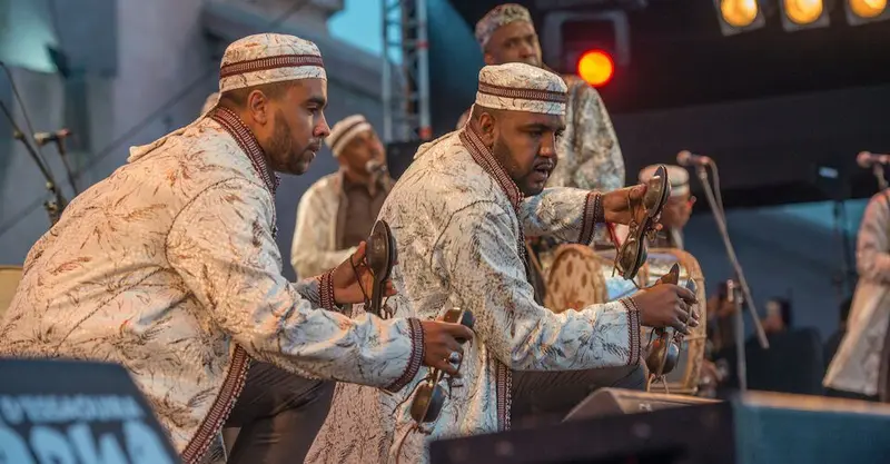 Gnaoua musician performance