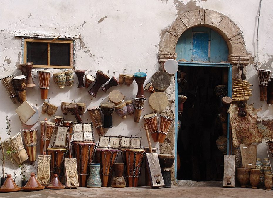 Essaouira Medina Magasin de musique dans le mellah