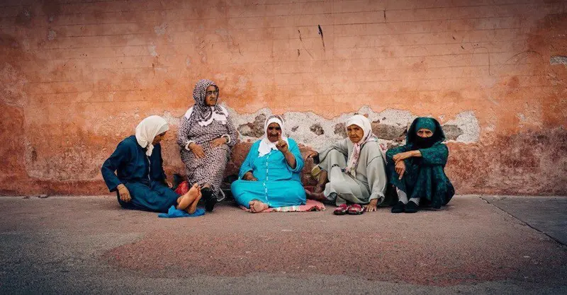 Some Moroccan women chatting