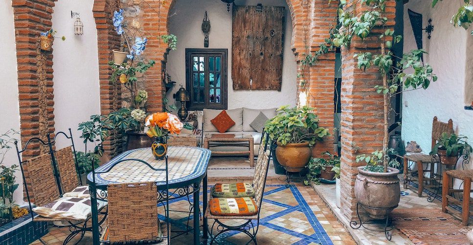 A sweet riad with a dooryard