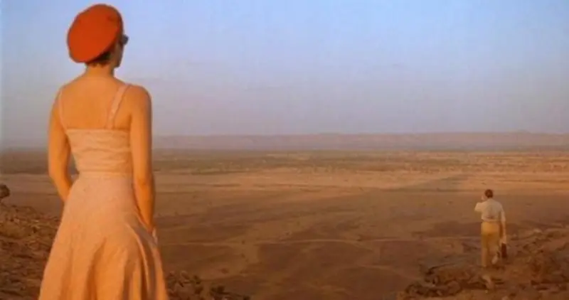 The stills from movie "Sheltering Sky"