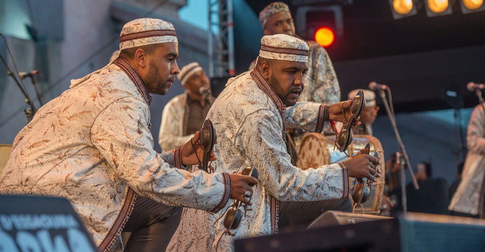 Gnaoua musician performance
