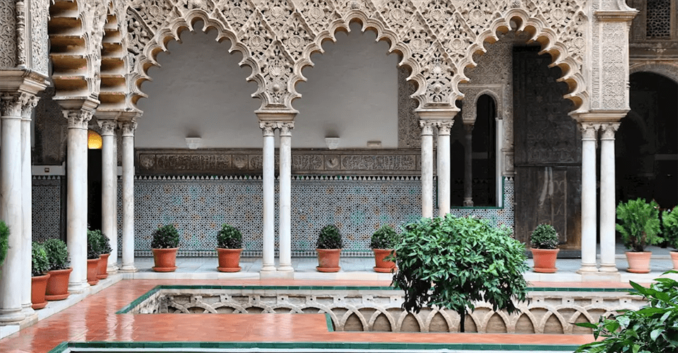 Exquisite courtyard in Arab-Andalusian style