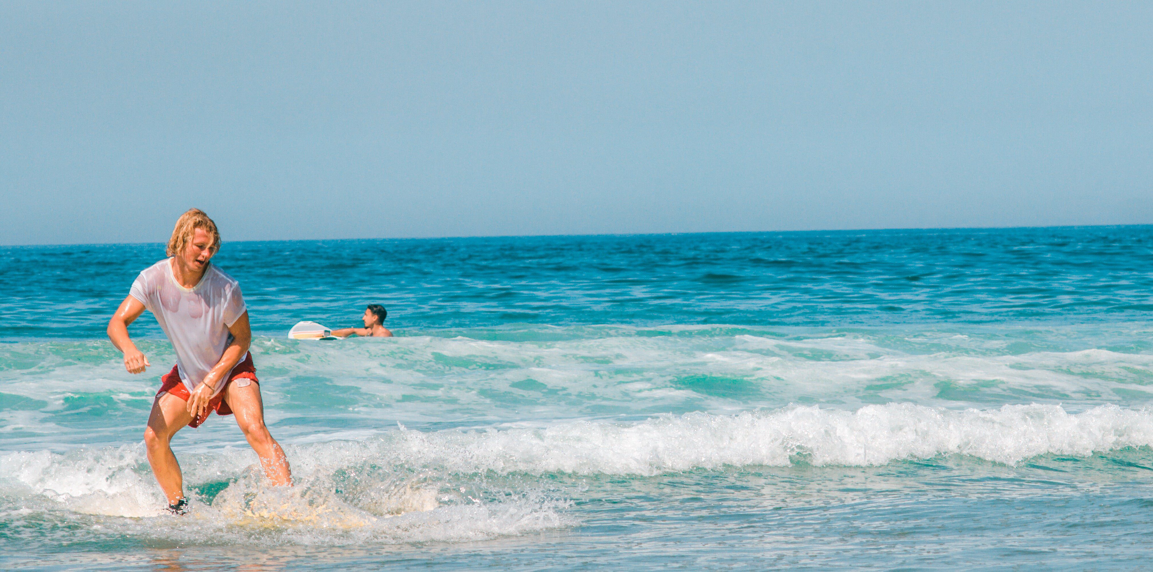 Brave surfer