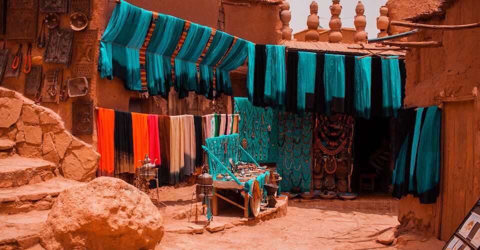 Scarf shop in Ait Ben hoddou