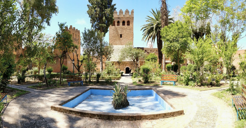 Garden in the middle of Kasbah museum