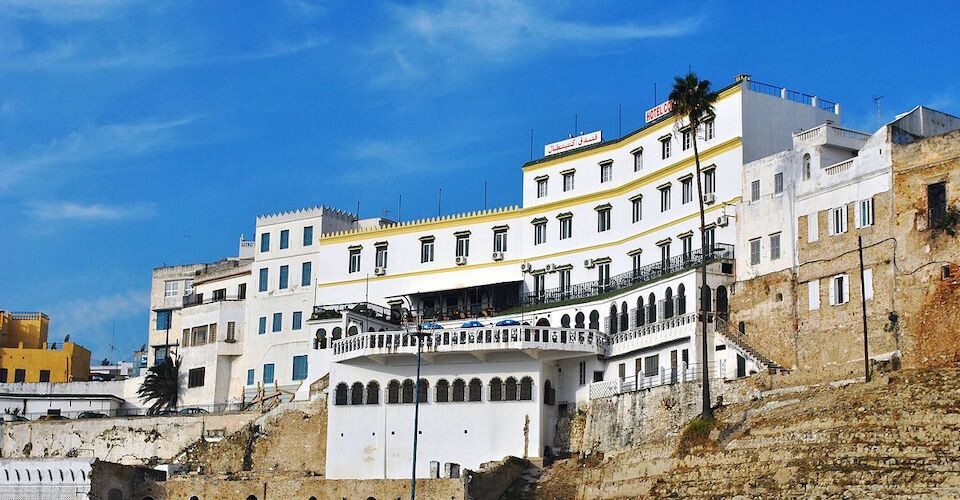 The famous white hotel in Tangier